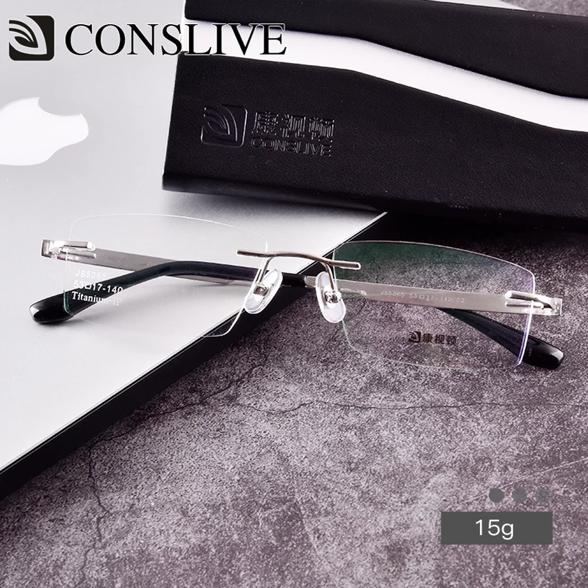 Pure Titanium Eyeglasses Rimless Men Screwless Eye Glasses Frames for Man Myopia Astigmatism Optical Spectacles Frame J85365
Pure Titanium Eyeglasses Rimless Men Screwless Eye Glasses Frames for Man Myopia Astigmatism Optical Spectacles Frame J85365