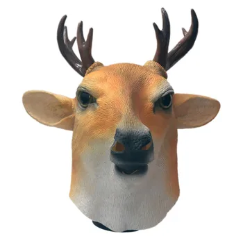 Creative Environmental Protection Deer Latex Mask Simulation Animal Sika deer Halloween Masquerade Party Headgear
Creative Environmental Protection Deer Latex Mask Simulation Animal Sika deer Halloween Masquerade Party Headgear