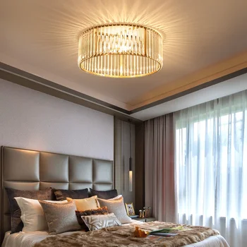 Fss Modern Crystal Round Ceiling Light Gold Led Lamp For Living Room Bedroom Simple Design Home Light Fixtures Indoor Lighting
Fss Modern Crystal Round Ceiling Light Gold Led Lamp For Living Room Bedroom Simple Design Home Light Fixtures Indoor Lighting
