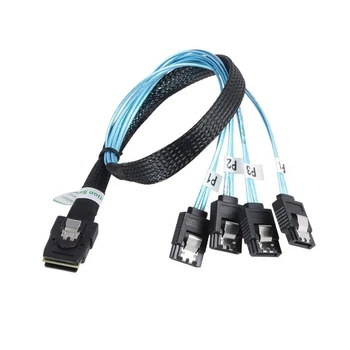 Mini SAS 4i SFF8087 36P To 4 SATA 7P Cable 12Gbps 50cm Hard Drive Data sas sata cable Mini-SAS SFF-8087 to 4 SATA Cable
Mini SAS 4i SFF8087 36P To 4 SATA 7P Cable 12Gbps 50cm Hard Drive Data sas sata cable Mini-SAS SFF-8087 to 4 SATA Cable