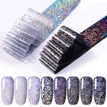 1 Sheet Laser Nails Foil Sparkling White Black Flowers Transfer Transparent Nail Art Foil Sticker Decoration Tips
1 Sheet Laser Nails Foil Sparkling White Black Flowers Transfer Transparent Nail Art Foil Sticker Decoration Tips