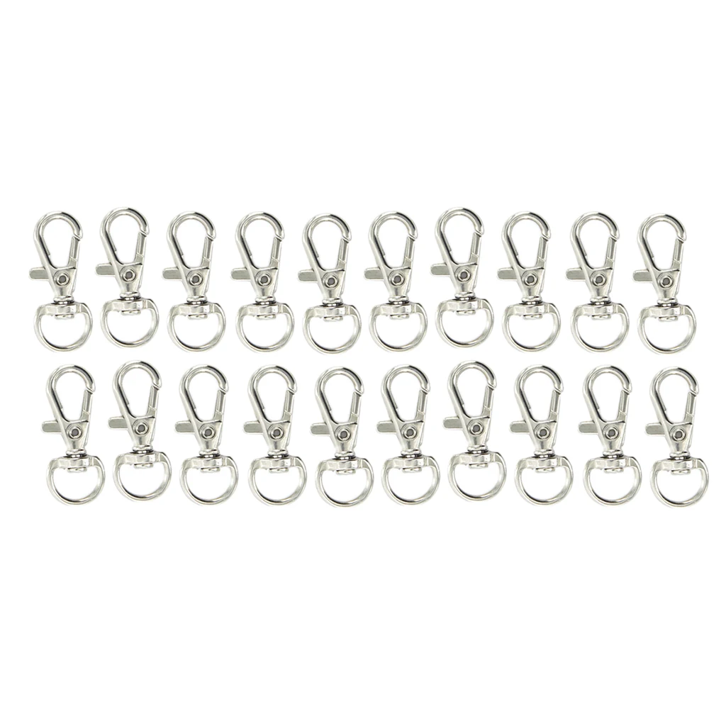 20pcs Swivel Trigger Clips Snap Hooks Lobster Clasps Keychain Bag Hooks DIY 20pcs Swivel Trigger Clips Snap Hooks Lobster Clasps Keychain Bag Hooks DIY