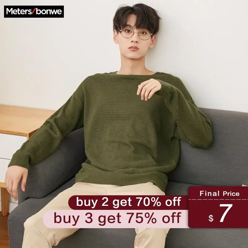 Metersbonwe Brand Knitted Sweater Men 2019 Spring Autumn Fashion Long Sleeve Knitted Men Cotton Sweater High Quality Clothes
Metersbonwe Brand Knitted Sweater Men 2019 Spring Autumn Fashion Long Sleeve Knitted Men Cotton Sweater High Quality Clothes