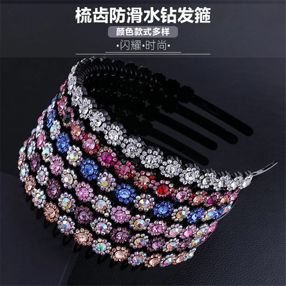 Zircon Hair Headband Hairband for Women Girls Korean Hair Accessories Korean Fashion Wholesale Teeth Anti-skip Head Wrap
Zircon Hair Headband Hairband for Women Girls Korean Hair Accessories Korean Fashion Wholesale Teeth Anti-skip Head Wrap