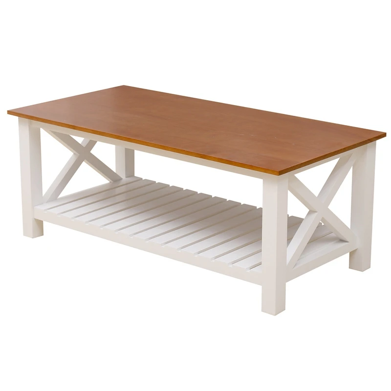 Farmhouse Coffee Table Wood Rustic Vintage Cocktail Table For Living Room With Shelf Spacious Storage Strong Stability Durable
Farmhouse Coffee Table Wood Rustic Vintage Cocktail Table For Living Room With Shelf Spacious Storage Strong Stability Durable