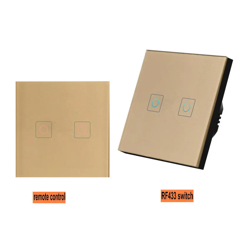 Smart Light Switch 220V Remote Control Switch EU Standard RF433 Touch Switch Double Control Switch Home Modification Led Light
Smart Light Switch 220V Remote Control Switch EU Standard RF433 Touch Switch Double Control Switch Home Modification Led Light
