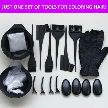 Professional Black Plastic Hairdressing Brushes Bowl earmuffs glove Combo Salon Hair Color Kit Dye Hair Tint Tool 22 piecesTSLM1
Professional Black Plastic Hairdressing Brushes Bowl earmuffs glove Combo Salon Hair Color Kit Dye Hair Tint Tool 22 piecesTSLM1