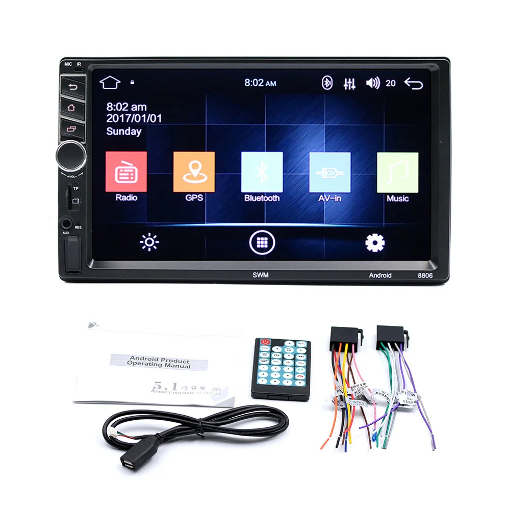 7-Inch HD Vehicle Bluetooth Mp5 Player Automotive Double Ingot General GPS Navigation Integrated Machine 8806
7-Inch HD Vehicle Bluetooth Mp5 Player Automotive Double Ingot General GPS Navigation Integrated Machine 8806