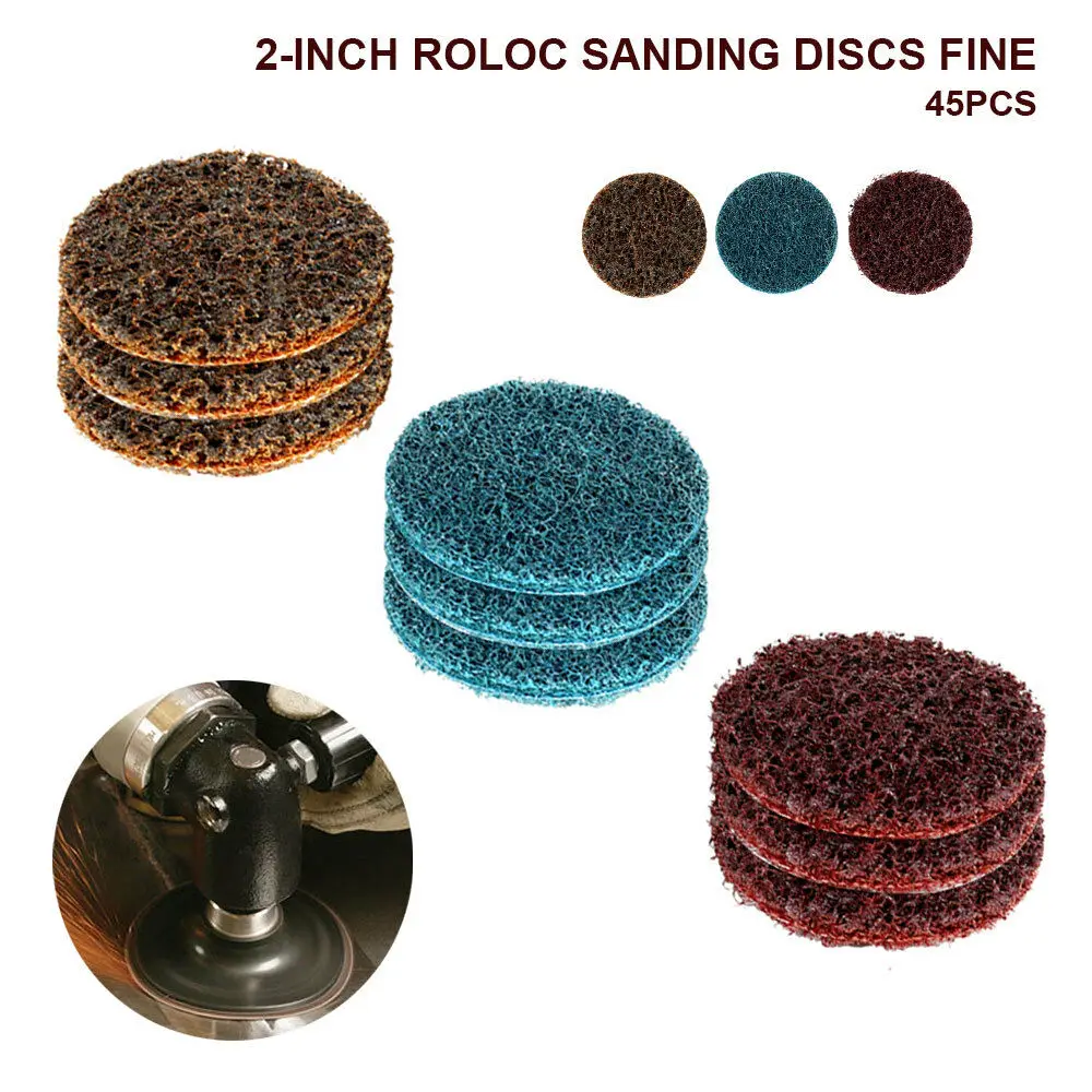 High Quality 45Pcs Fine/Medium/Coarse Sanding Discs Round Cleaning Polishing Metal Surface Round Disc Pad Holder
High Quality 45Pcs Fine/Medium/Coarse Sanding Discs Round Cleaning Polishing Metal Surface Round Disc Pad Holder