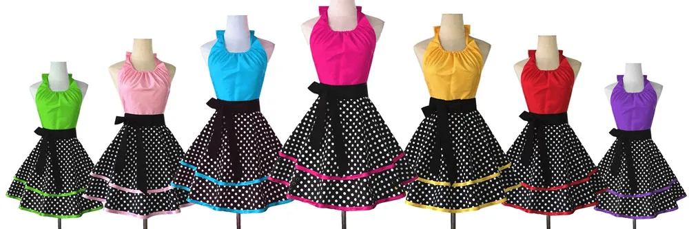 New Sexy Household Cleaning Antifouling Female Adult Apron Lace Halter Polka Dot 2-Layer Bib New Sexy Household Cleaning Antifouling Female Adult Apron Lace Halter Polka Dot 2-Layer Bib