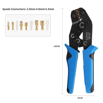 Wire Terminals Crimping Tool, Professional Ratcheting Wire Terminal Crimper Tool with 300PCS Male and Female Wire Spade Connecto
Wire Terminals Crimping Tool, Professional Ratcheting Wire Terminal Crimper Tool with 300PCS Male and Female Wire Spade Connecto
