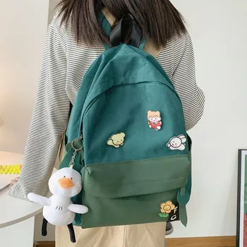 College Students Designer Bags Backpack Large Capacity Junior High School Students Bag Female Korean Backpack 
College Students Designer Bags Backpack Large Capacity Junior High School Students Bag Female Korean Backpack