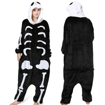 Soft Fabric Flannel Warm Skeleton Nightwear Hooded Onsie Pyjamas Couple Pajamas Women Onesie Sleepwear Kigurumi Clothes
Soft Fabric Flannel Warm Skeleton Nightwear Hooded Onsie Pyjamas Couple Pajamas Women Onesie Sleepwear Kigurumi Clothes