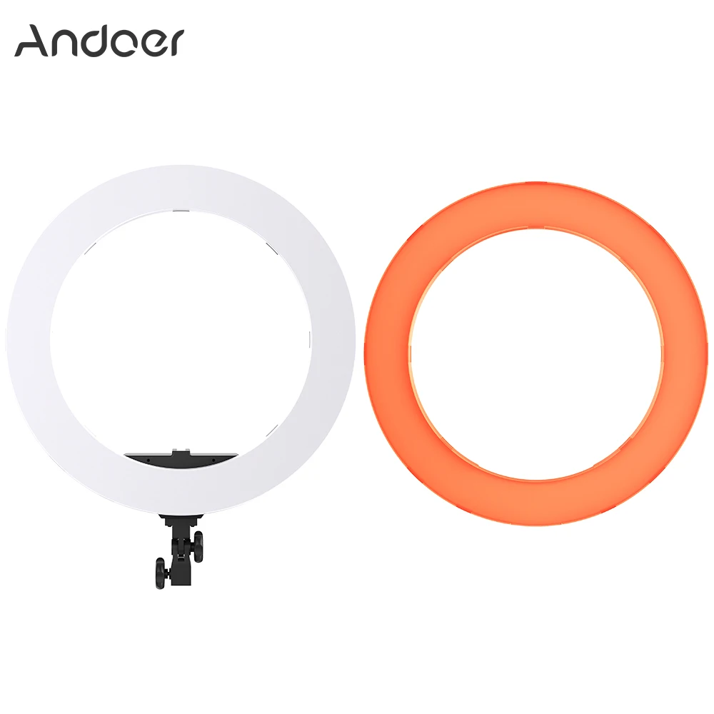 Andoer HD-18D 18 inch Studio Ring Light 55W 5600K Color Temperature Dimmable LED Video Light Lamp Built-in Photographic Lighting
Andoer HD-18D 18 inch Studio Ring Light 55W 5600K Color Temperature Dimmable LED Video Light Lamp Built-in Photographic Lighting