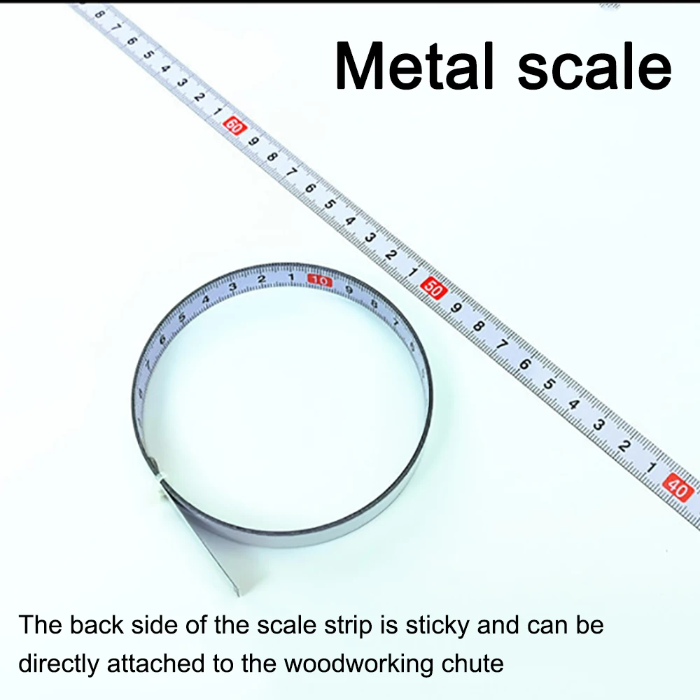 Meter Scale Back Side of the Scale Strip is Sticky and Can Be Directly Attached to the Woodworking Chute
Meter Scale Back Side of the Scale Strip is Sticky and Can Be Directly Attached to the Woodworking Chute