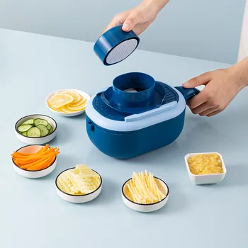2020 New Vegetable Cutter with Drain Basket Mandoline Food Slicer Safe Blades Chopper and Grater for Kitchen Accessories Tools 
2020 New Vegetable Cutter with Drain Basket Mandoline Food Slicer Safe Blades Chopper and Grater for Kitchen Accessories Tools