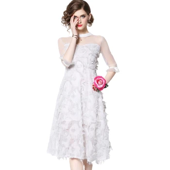 women Nesh Patchwork Tassel Ball Gown Dress female O Neck 3/4 Sleeve Plus Size Backless Dress Elegant tassel Dresses summer slim
women Nesh Patchwork Tassel Ball Gown Dress female O Neck 3/4 Sleeve Plus Size Backless Dress Elegant tassel Dresses summer slim