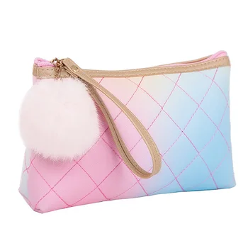 Hot Selling Cosmetic Bag Rhombic Pattern Fuzzy Ball Multifunctional Makeup Necessaries Toiletry Kit Pouch -B5
Hot Selling Cosmetic Bag Rhombic Pattern Fuzzy Ball Multifunctional Makeup Necessaries Toiletry Kit Pouch -B5