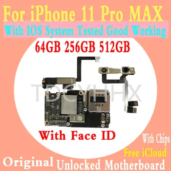 Original Unlocked For iPhone 11 pro MAX Motherboard For iPhone 11 pro MAX Logic Board With/NO Face ID good tested MB With chips
Original Unlocked For iPhone 11 pro MAX Motherboard For iPhone 11 pro MAX Logic Board With/NO Face ID good tested MB With chips