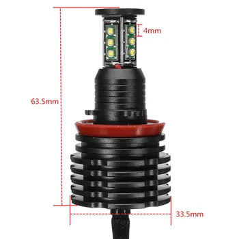 Hot 2Pcs Angle Eyes H8 LED Headlight 6000K 120W White Angle Eyes Halo Bulb For BMW E90 E92 E82 E60 E70
Hot 2Pcs Angle Eyes H8 LED Headlight 6000K 120W White Angle Eyes Halo Bulb For BMW E90 E92 E82 E60 E70