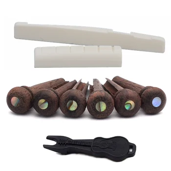 Portable Guitar Pin Rosewood Bridge Pin Saddle Set Musical Puller Bone Nut Part for Music Lovers Playing Accessories
Portable Guitar Pin Rosewood Bridge Pin Saddle Set Musical Puller Bone Nut Part for Music Lovers Playing Accessories