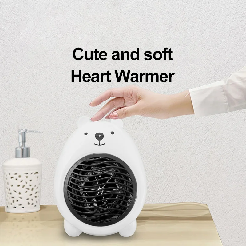 

400W Mini Electric Heater Portable Desktop Fan Heater Fast Heating Warm Air Blower Home Office Room Warmer Fan Winter Heaters