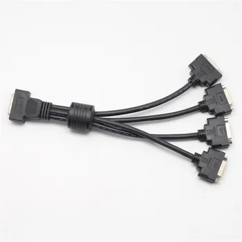 Matrox M9140 LP PCIe x16 4-screen signal line for four-screen graphics card KX-20 to 4 x DVI-I Quad head display adapter cable
Matrox M9140 LP PCIe x16 4-screen signal line for four-screen graphics card KX-20 to 4 x DVI-I Quad head display adapter cable