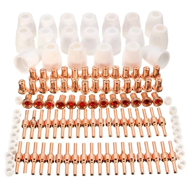 New 120Pcs/lot PT-31 LG-40 Air Plasma Cutter Extend Consumables Fit Cut-40 40D 50 50D Tool Kit High Quality
New 120Pcs/lot PT-31 LG-40 Air Plasma Cutter Extend Consumables Fit Cut-40 40D 50 50D Tool Kit High Quality