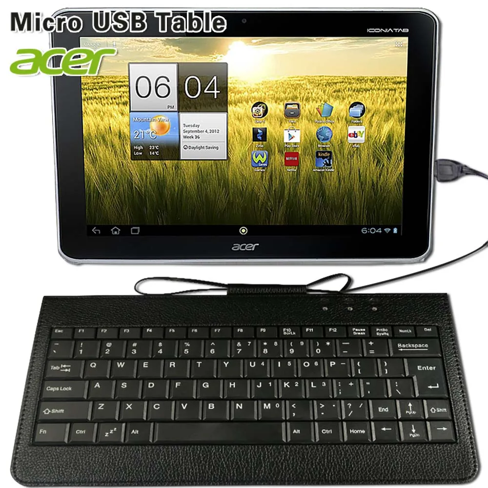Black Leather Case+USB Keyboard with Stand for Acer Iconia A3/Tab 10/Tab A200/Tab A500/Tab A700 Tablet Accessories
Black Leather Case+USB Keyboard with Stand for Acer Iconia A3/Tab 10/Tab A200/Tab A500/Tab A700 Tablet Accessories