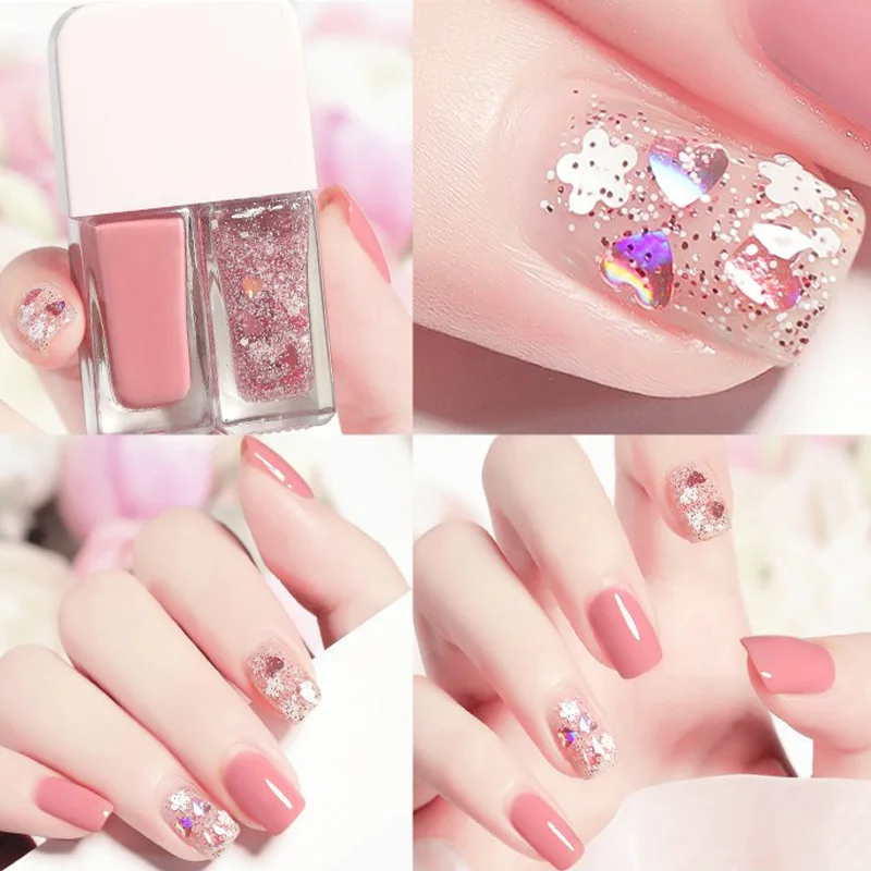 Nail polish two-color combination sequins quick-drying and lasting non-peelable blue white red yellow purple nail polish set 6ml
Nail polish two-color combination sequins quick-drying and lasting non-peelable blue white red yellow purple nail polish set 6ml