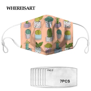 WHEREISART Cute Cactus Design Female Mask for Face Mouth Outdoor Bicycle Ski Skull Anti Bacterial Multi Use Breathable Masque
WHEREISART Cute Cactus Design Female Mask for Face Mouth Outdoor Bicycle Ski Skull Anti Bacterial Multi Use Breathable Masque