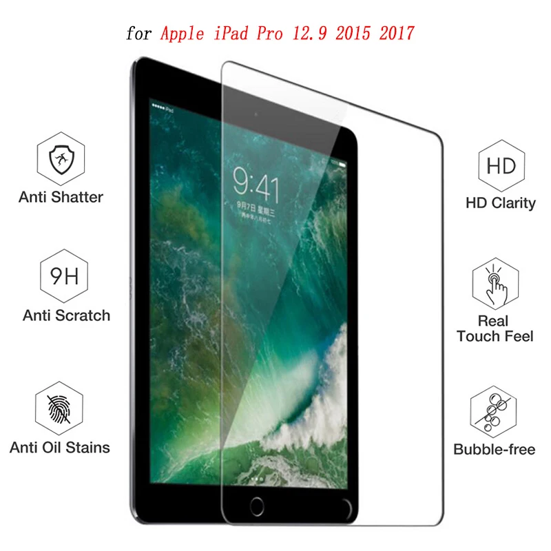 9H Screen Protector for iPad Pro 12.9 Tempered Glass Tablet Protective Screen film Anti-Scratch for iPad Pro 12.9 inch 2017 2018
9H Screen Protector for iPad Pro 12.9 Tempered Glass Tablet Protective Screen film Anti-Scratch for iPad Pro 12.9 inch 2017 2018