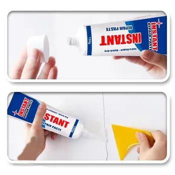 150g Gap Repair Filling Paste Instant Waterproof Repair Paste Easily Seal Cracks Walls Used To All Construction Materials
150g Gap Repair Filling Paste Instant Waterproof Repair Paste Easily Seal Cracks Walls Used To All Construction Materials
