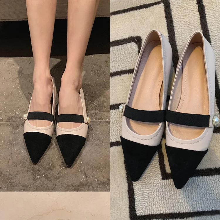 Graceful Retro Pointed-Toe Mixed Colors Pearl A- line with Flat Top Shoes Shallow Mouth Female Leather Shoes Spring And Summer W
Graceful Retro Pointed-Toe Mixed Colors Pearl A- line with Flat Top Shoes Shallow Mouth Female Leather Shoes Spring And Summer W