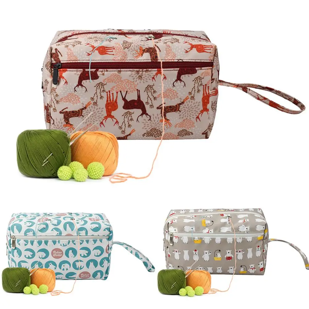 Knitting Bag Portable Yarn Storage Bag Tote For Wool Crochet Hooks Knitting Needles Sewing Supplies Set DIY Household Organizer
Knitting Bag Portable Yarn Storage Bag Tote For Wool Crochet Hooks Knitting Needles Sewing Supplies Set DIY Household Organizer