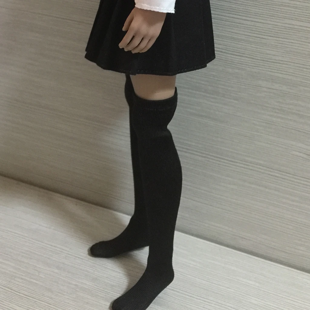 1/6 Scale Hot Mini Female Girls Fashion Opaque Over Knee Thigh High Elastic Action Figure Stockings Accessories 1/6 Scale Hot Mini Female Girls Fashion Opaque Over Knee Thigh High Elastic Action Figure Stockings Accessories
