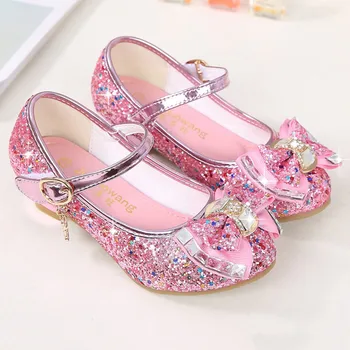 Children Princess Shoes For Girls Sandals High Heel Glitter Rhinestone Enfants Fille Female Party Dress Shoes Elsa Shoes Girls 
Children Princess Shoes For Girls Sandals High Heel Glitter Rhinestone Enfants Fille Female Party Dress Shoes Elsa Shoes Girls