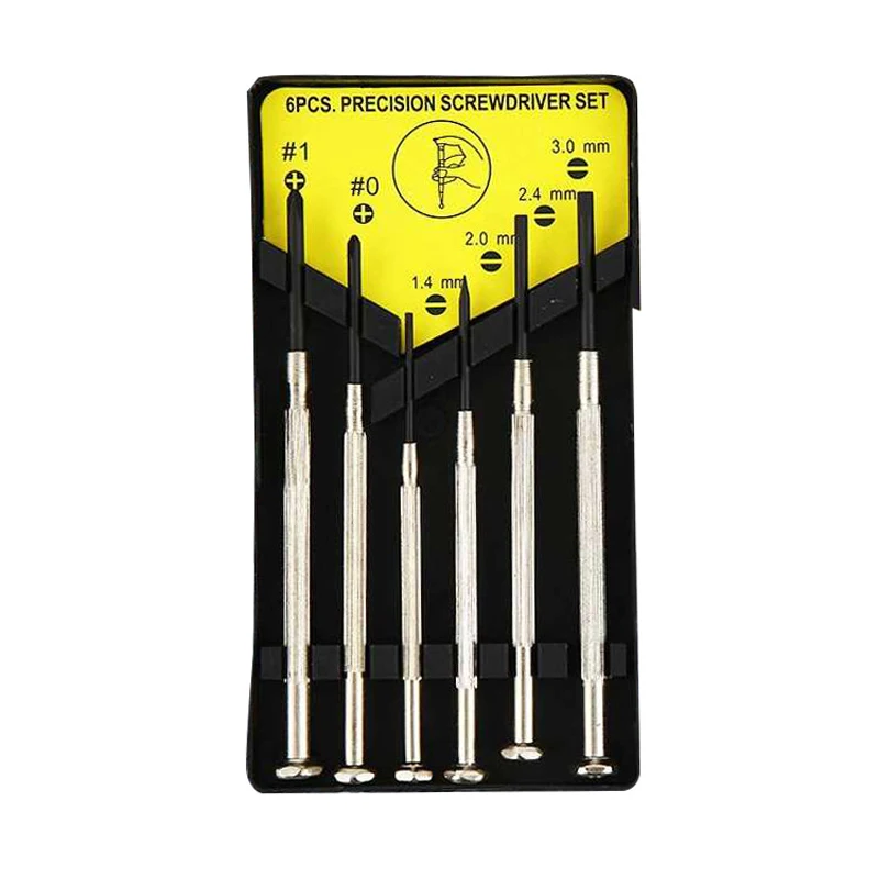 6-piece Small Size Precision Screwdriver Set Repair Tool for Watch Camera Computer
6-piece Small Size Precision Screwdriver Set Repair Tool for Watch Camera Computer