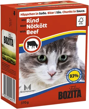 BOZITA BOZITA MINI CHUNKS IN SAUCE BEEF for cats and kittens with beef sauce 370 gr
BOZITA BOZITA MINI CHUNKS IN SAUCE BEEF for cats and kittens with beef sauce 370 gr