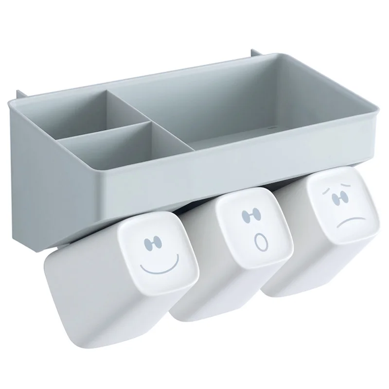 Paste Wall Mounted Toothbrush Holder Mouthwash Set Bathroom Toothpaste Rack Toothbrush Storage Rack Wash Racks
Paste Wall Mounted Toothbrush Holder Mouthwash Set Bathroom Toothpaste Rack Toothbrush Storage Rack Wash Racks