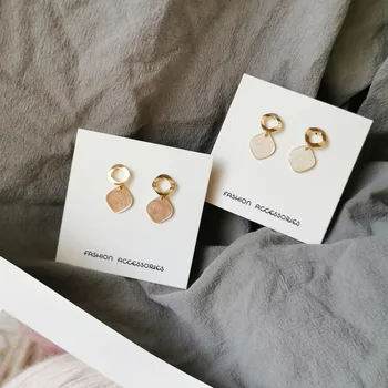 S925 Silver Needle Japanese Korean Earrings Non-mainstream Elegant Oil Drop Ear Stud Simple Irregular Rhombus Ear Stud 2237e 
S925 Silver Needle Japanese Korean Earrings Non-mainstream Elegant Oil Drop Ear Stud Simple Irregular Rhombus Ear Stud 2237e