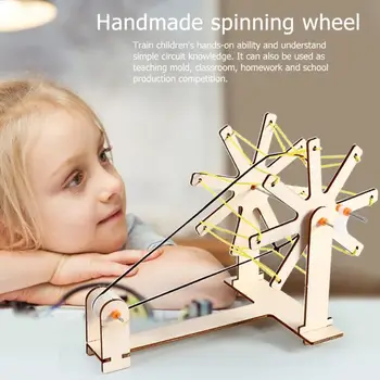 Kids DIY Manual Spin Machine Toy Kit Exercise Hands-on Ability Simple Handling Students Educational Physics Assemble Craft
Kids DIY Manual Spin Machine Toy Kit Exercise Hands-on Ability Simple Handling Students Educational Physics Assemble Craft