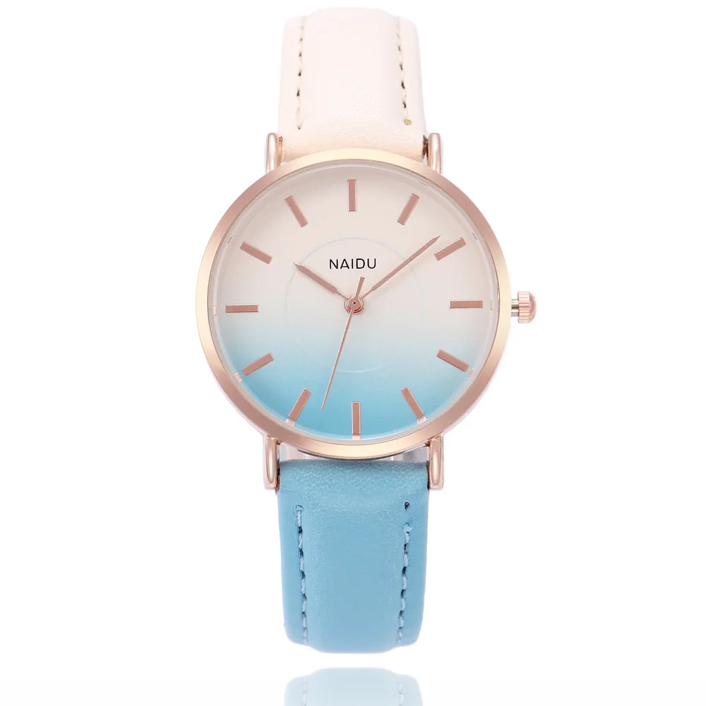Wechat Business Hot Selling Women's Students Watch Korean-style Fashion Simple Gradient Color Belt Quartz Watch Students Watch
Wechat Business Hot Selling Women's Students Watch Korean-style Fashion Simple Gradient Color Belt Quartz Watch Students Watch