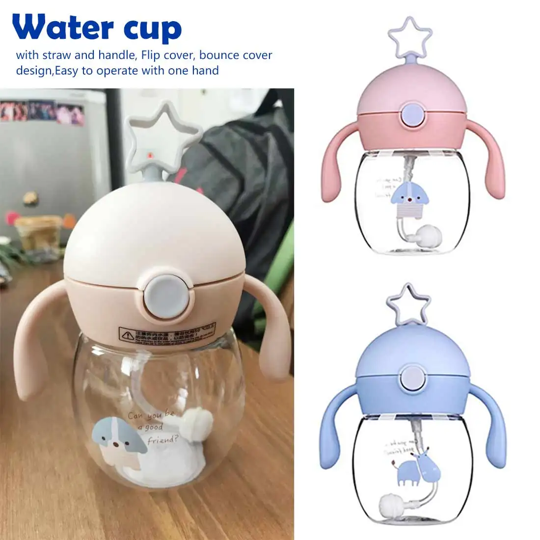 280ML Cup With Straw Baby Feeding Cup Kids Learn Drinking Water Milk Bottle With Handle Training Cup BPA Free
280ML Cup With Straw Baby Feeding Cup Kids Learn Drinking Water Milk Bottle With Handle Training Cup BPA Free