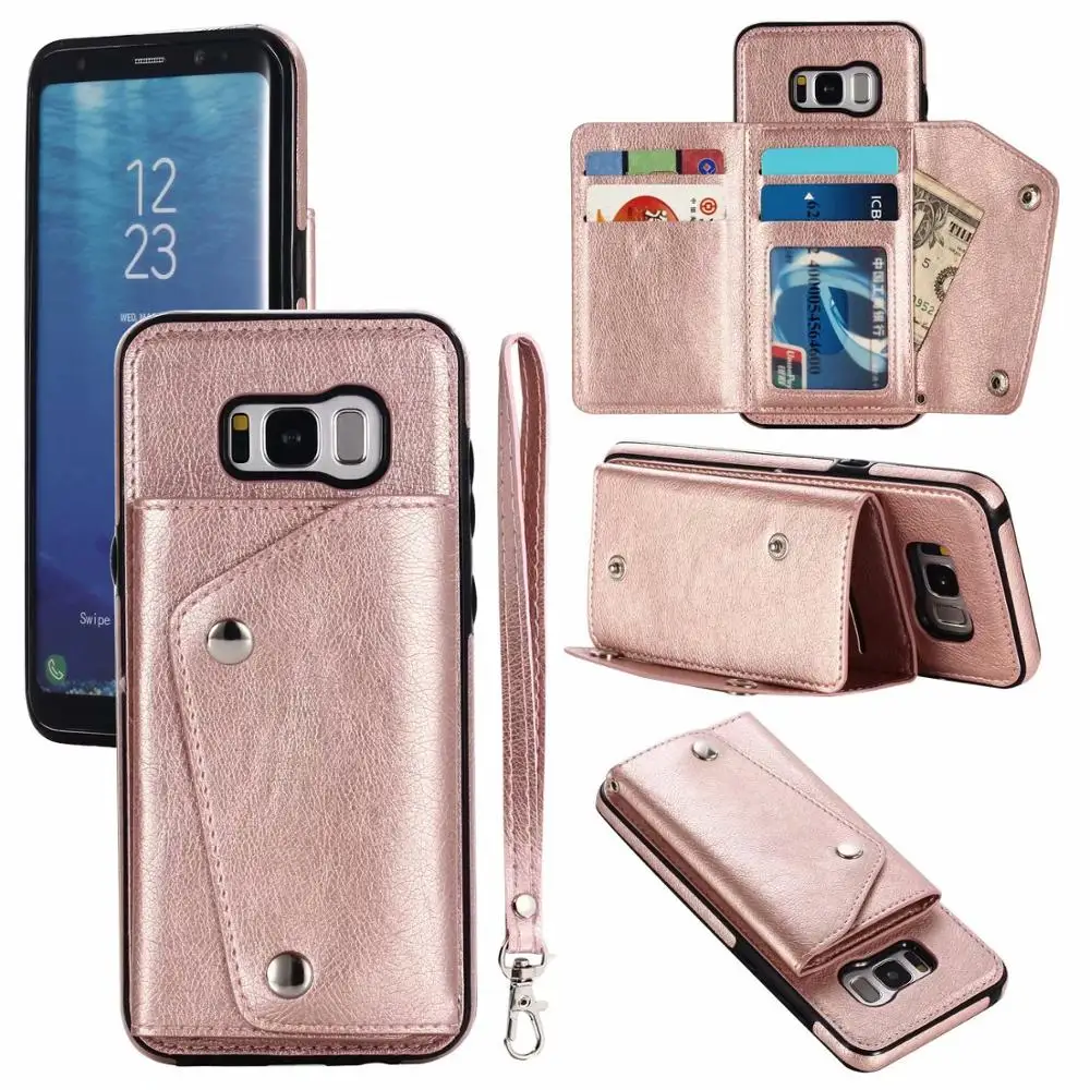 Phone Case Cover With Card Slots for Samsung S8 Plus Note8 Cover 360° Full Body Protection Anti-Fall PU Leather Case
Phone Case Cover With Card Slots for Samsung S8 Plus Note8 Cover 360° Full Body Protection Anti-Fall PU Leather Case