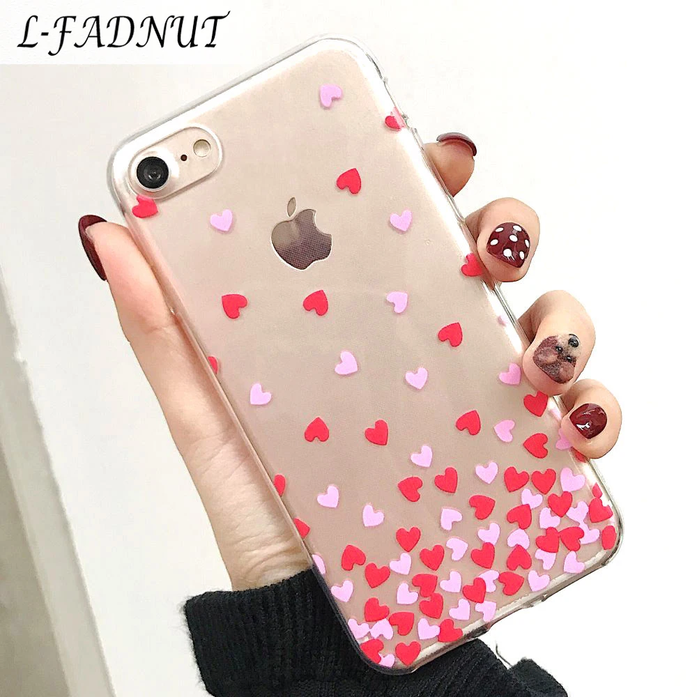L-FADNUT Clear Case For iPhone X Xr Xs Max Cute Love Heart Silicone Shockproof Soft TPU Cover For iPhone 8 7 6S 6 Plus 5 5S SE
L-FADNUT Clear Case For iPhone X Xr Xs Max Cute Love Heart Silicone Shockproof Soft TPU Cover For iPhone 8 7 6S 6 Plus 5 5S SE