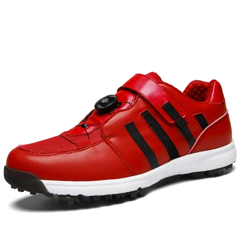 Breathable Design Men Outdoor Spikes Sport Shoes Anti-Skid Comfortable Leather Golf Sneakers Buckle Breathable Training Sneakers 
Breathable Design Men Outdoor Spikes Sport Shoes Anti-Skid Comfortable Leather Golf Sneakers Buckle Breathable Training Sneakers
