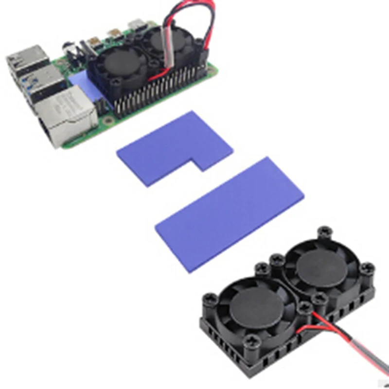 For Raspberry Pi 4 Dual Fan With Heatsink Cooling System Double Cooling Fan Cooler Radiator Suitable For Raspberry Pi 3 3B Plus
For Raspberry Pi 4 Dual Fan With Heatsink Cooling System Double Cooling Fan Cooler Radiator Suitable For Raspberry Pi 3 3B Plus