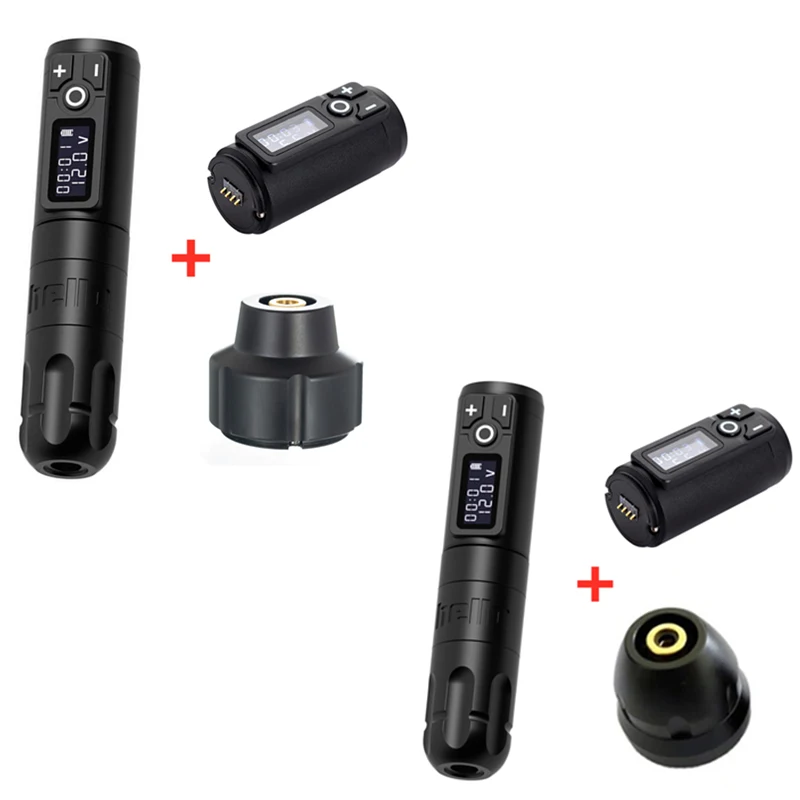 2021 New Professional Wireless Rotary Tattoo Machine Pen Swiss Motor Strong Quiet With Replace Battery RCA Adapter For | Красота и