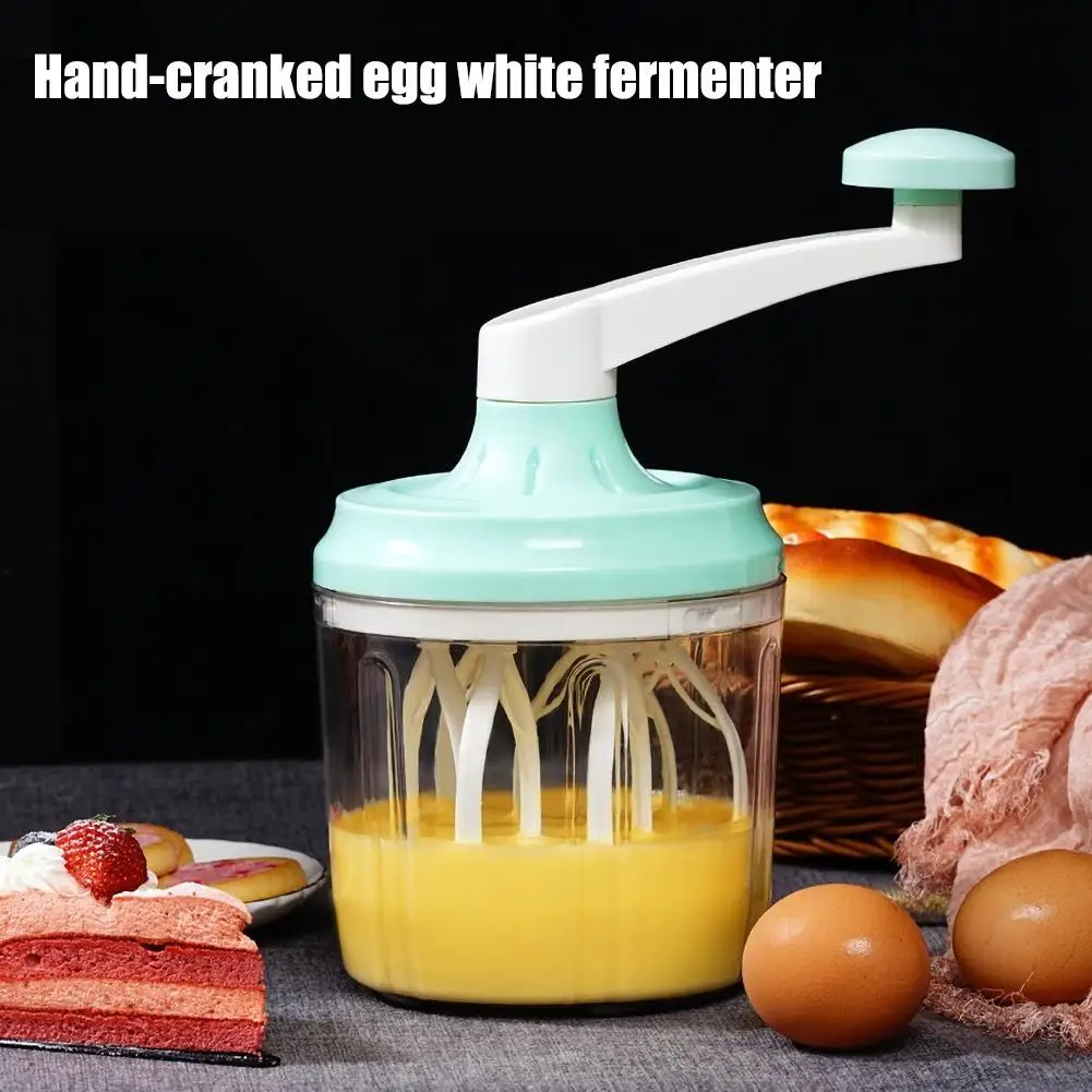 1200ml Manual Plastic Cream Egg Beater Hand Crank Fast Mixer Kitchen Baking Tool Kitch | Дом и сад